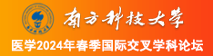 鸡巴插小穴视频在线观看南方科技大学医学2024年春季国际交叉学科论坛